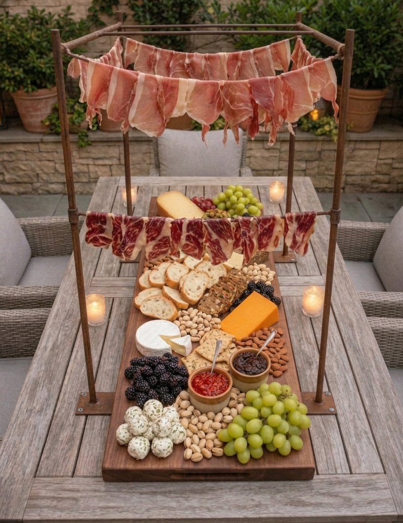 Illustration La Tabla Spanish Charcuterie Board