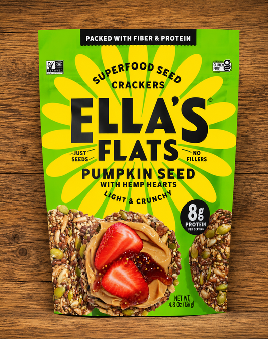 Crisps, Ella's Flat Pumpkin Seeds with Hemp Hearts (Keto) [GF]