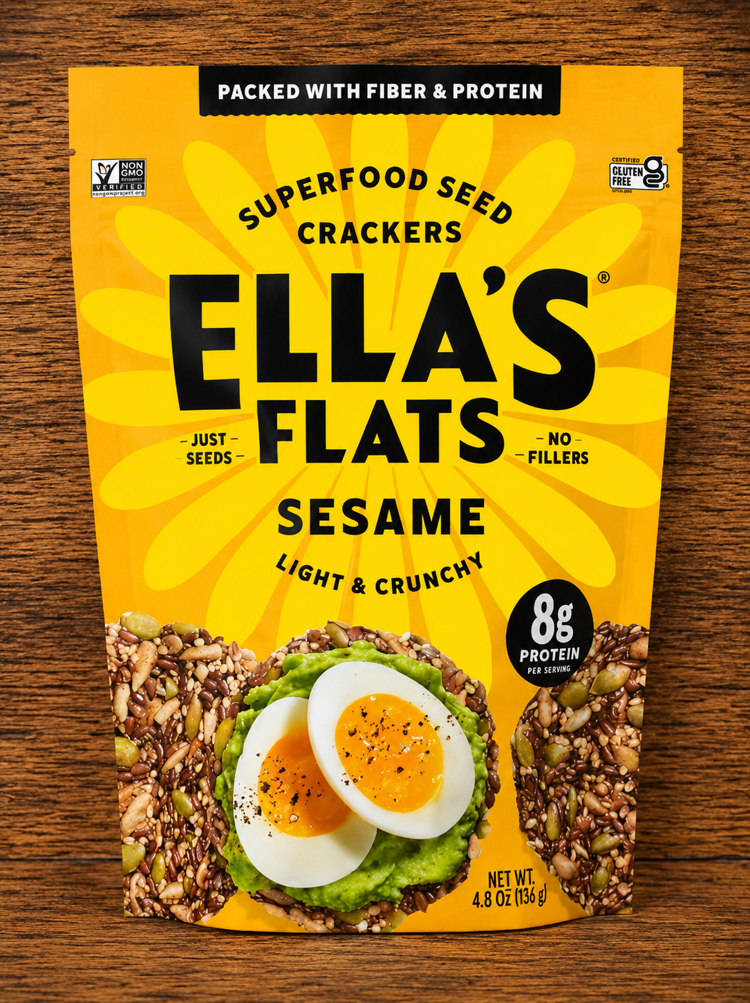 Crisps, Ella's Flat Sesame (Keto) [GF]