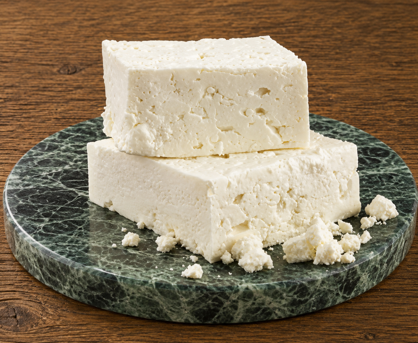Feta Cheese, chunk Cow (American)