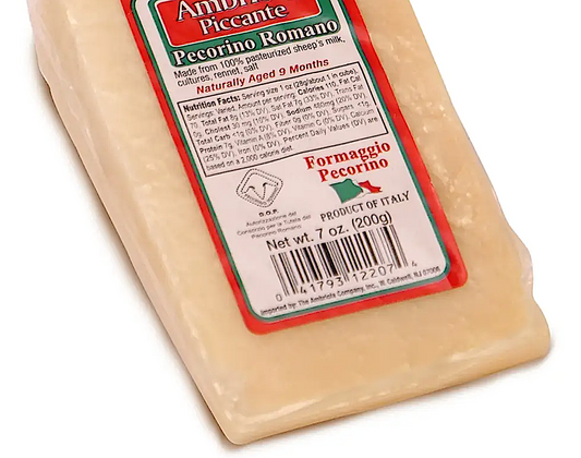 Pecorino Romano Piccante Aged 9 months Sheep (Italy)