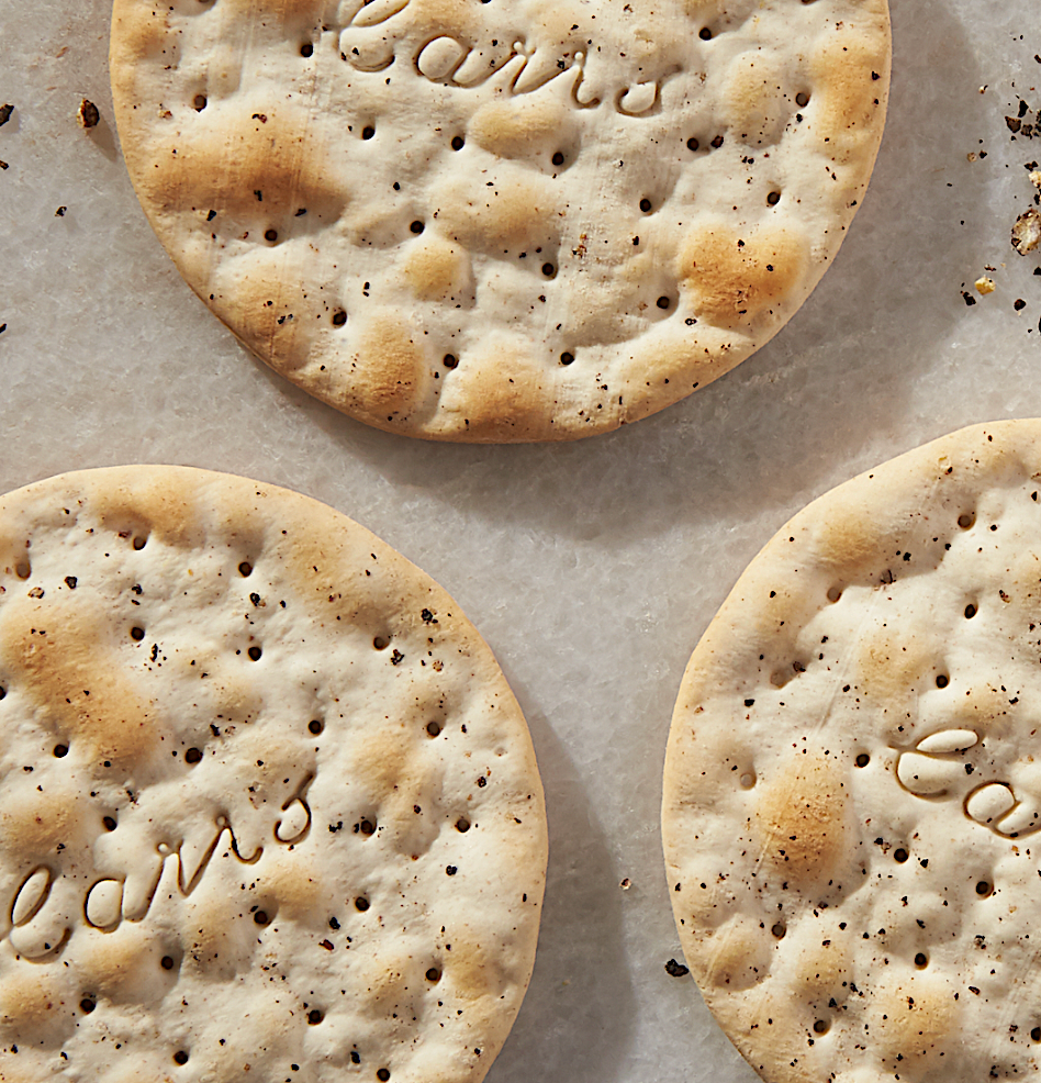 Crackers, Water, Pepper
